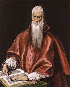 El Greco, St Jerome as Cardinal